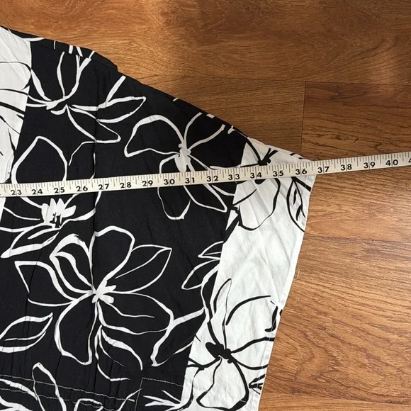 La Blanca Women One Size Kimono Swimwear CoverUp Black Moonlit Silhouette - Picture 15 of 15